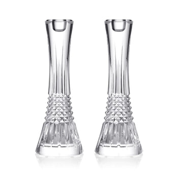 Waterford Lismore Diamond Candlestick 10in, Pair
